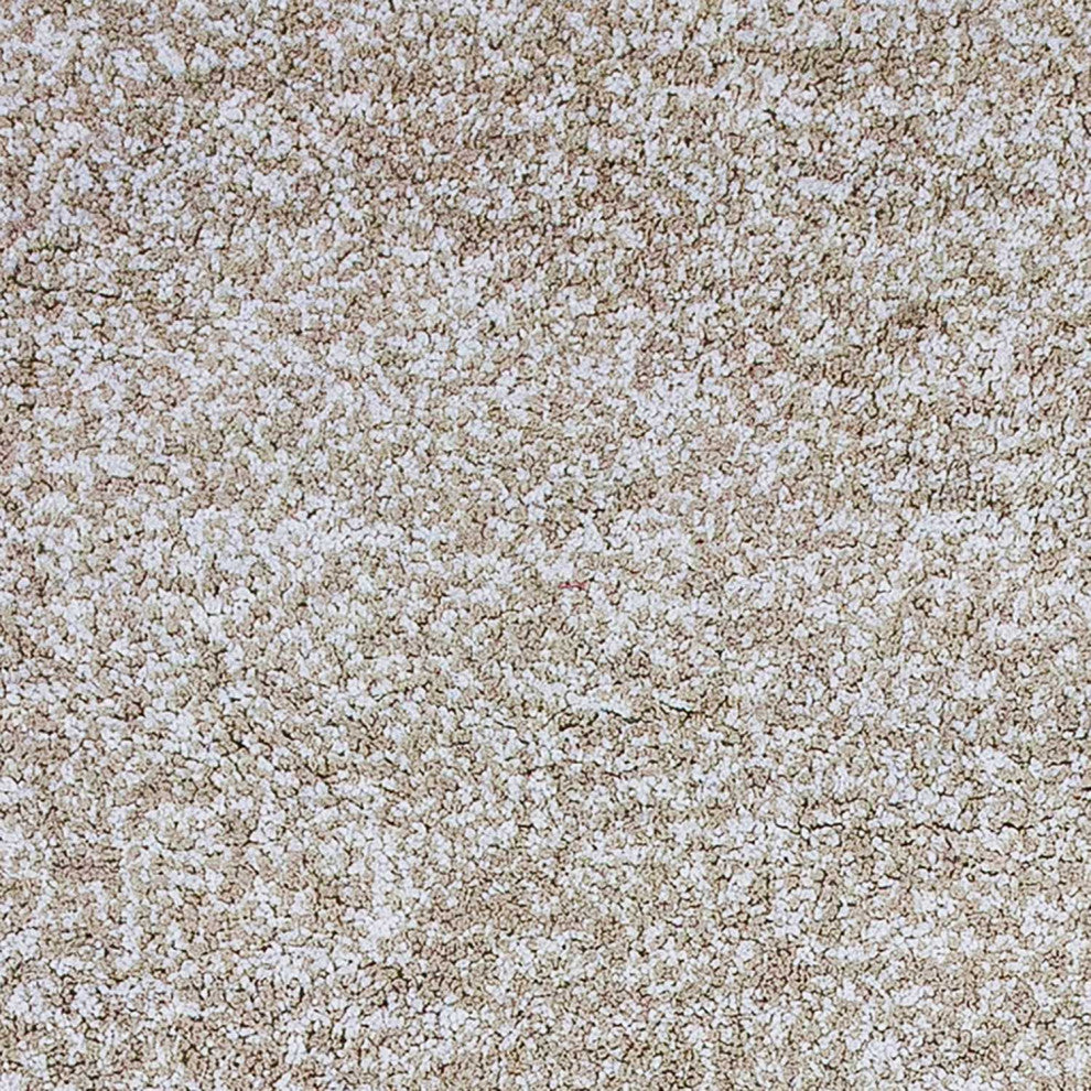 HomeRoots 8'x10' Ivory Heather Hand Woven Indoor Shag Area Rug