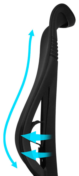 Ergonomic Office Desk Chair With Adjustable Lumbar High Mesh Back, Black