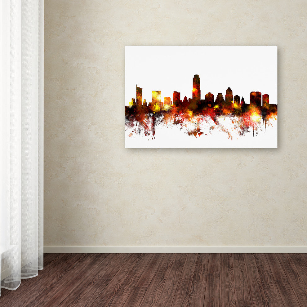 "Austin, Texas Skyline III" Canvas Art by Michael Tompsett