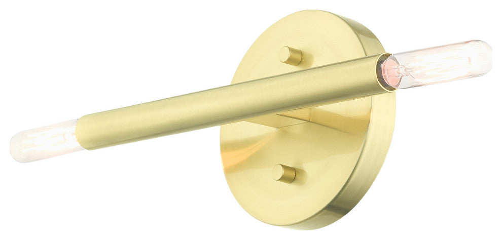 Satin Brass Mid Century Modern, Urban, Scandinavian, Minimal Sconce