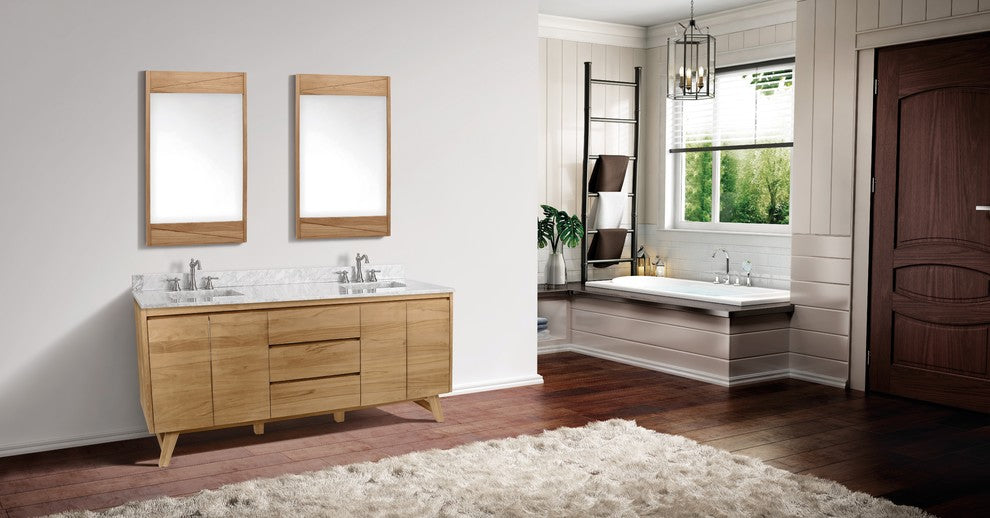 Avanity Coventry 72" Vanity Only, Natural Teak Finish