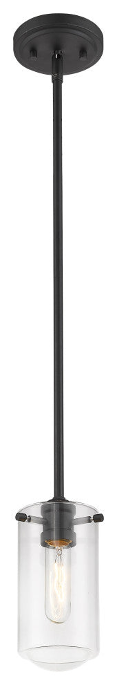 Zlite 471MP-MB 1-Light Mini Pendant, Clear