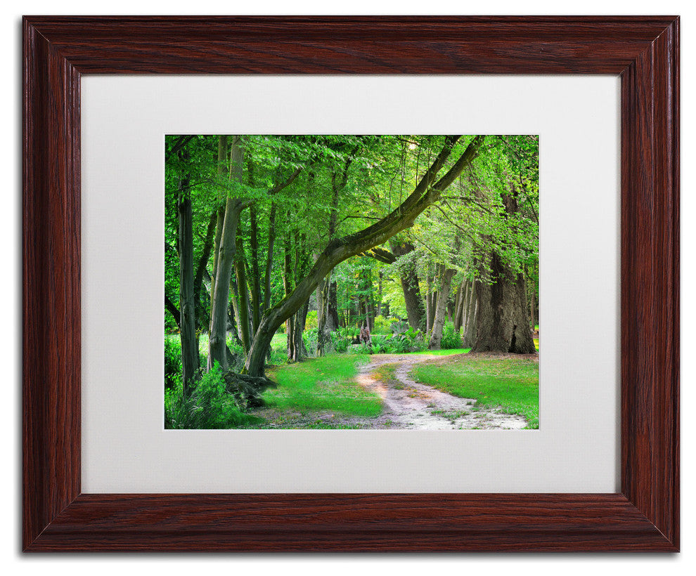'Intimate Landscape' Matted Framed Canvas Art by Philippe Sainte-Laudy