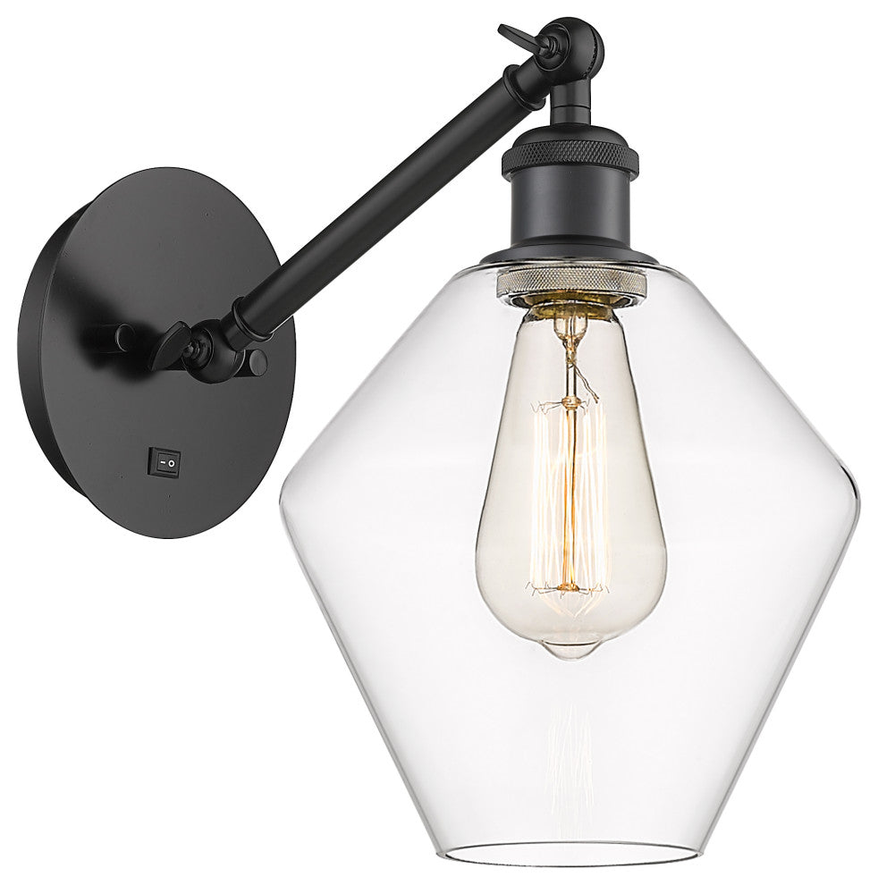 Innovations 317-1W-BK-G652-8-LED 1-Light Sconce, Matte Black