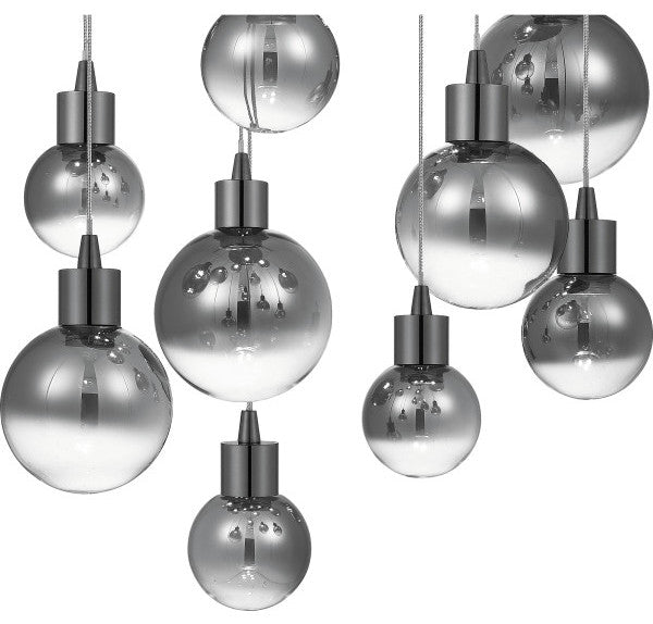 Quoizel PCSH1941BCH LED Island Chandelier, Black Chrome Finish