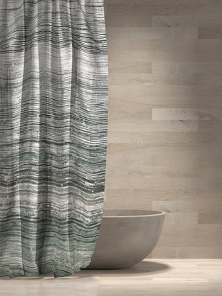 Nomad 100% Polyester Shower Curtain, Green, 54x78"