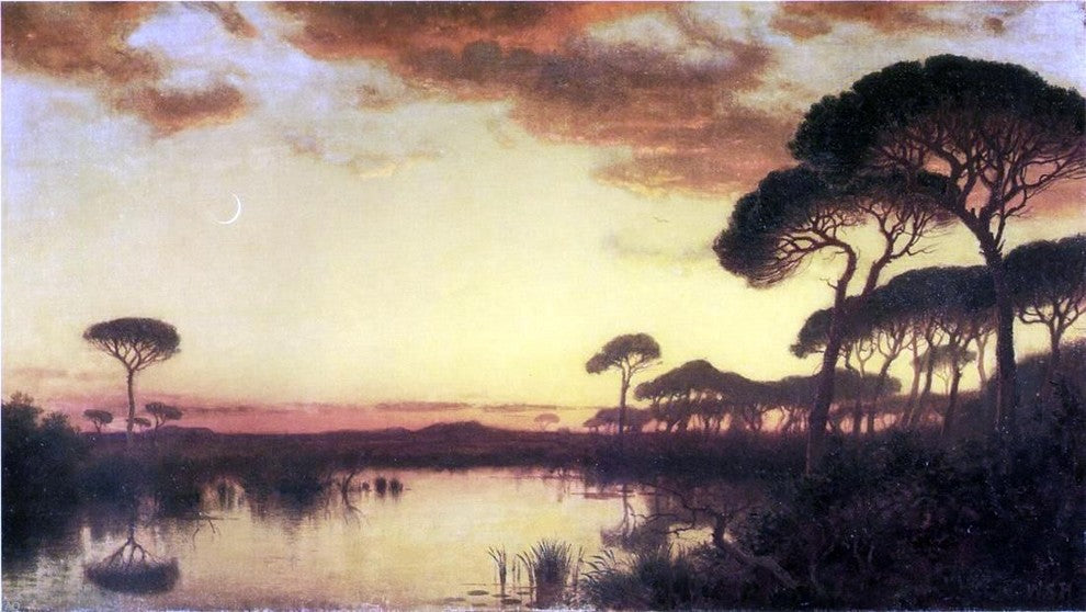 William Stanley Haseltine Sunset Glow Roman Campagna Wall Decal