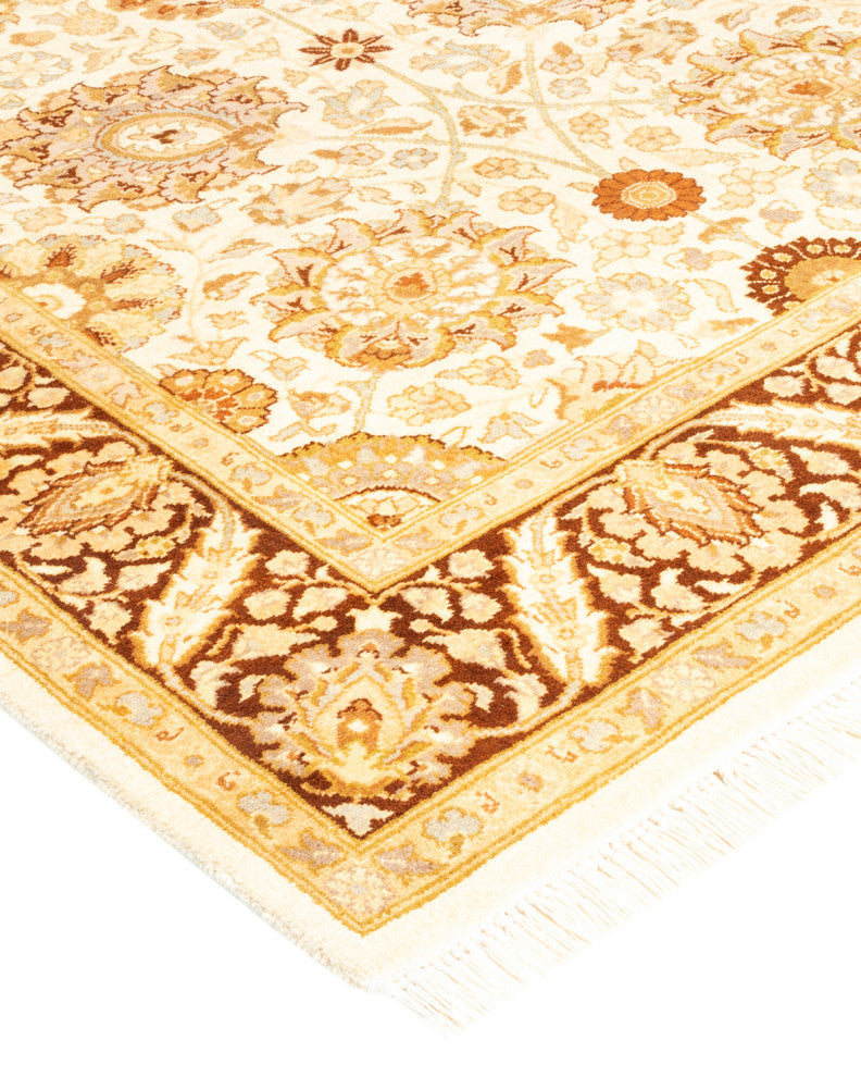 Ali One-of-a-Kind Hand-Knotted Runner Ivory, 3'3"x12'6"