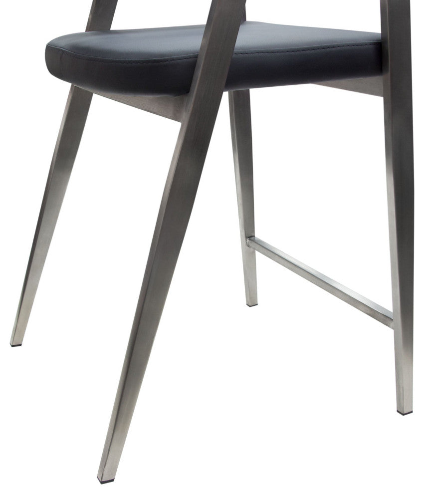 Adele 2 Counter Height Chairs, Black