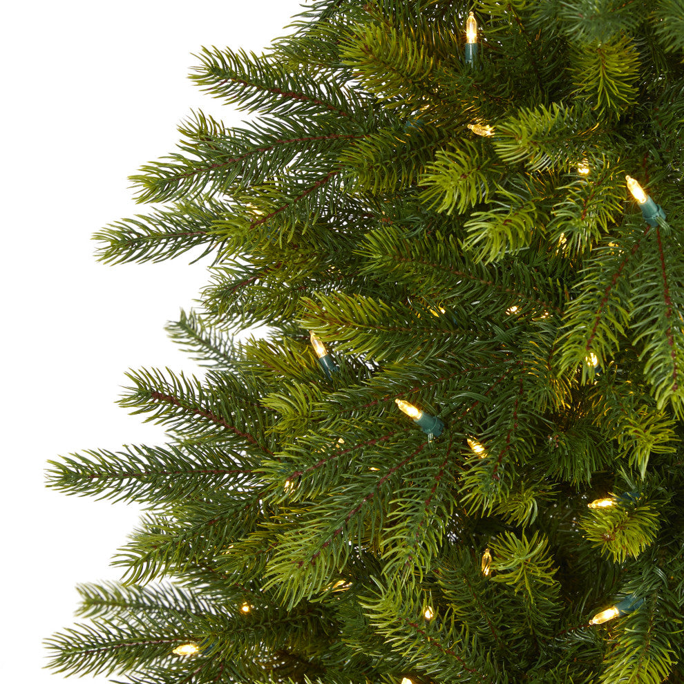 5' Manchester Fir Faux Xmas Tree W/Multifunction Lights & Bendable Branches