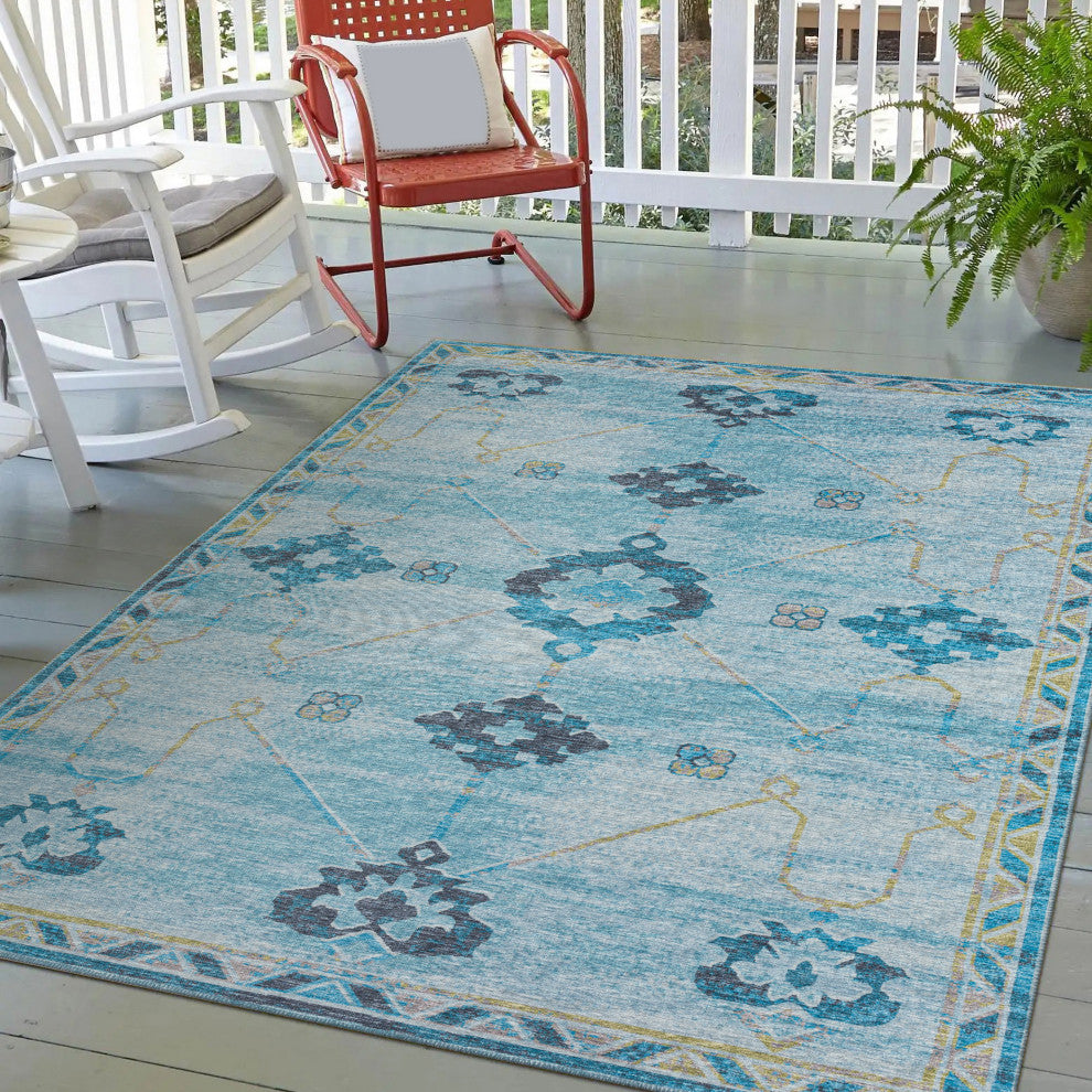 Indoor/Outdoor Sedona SN16 Riverview Machine Washable 3' x 5' Rug