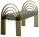 Mavis Velvet Bench, Art Deco Entryway Bench, Glam Luxe Gold Bed Bench, Leopard