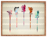 Iveta Abolina Feathered Arrows Rectangular Tray