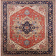 Ahgly Company Indoor Square Mid-Century Modern Area Rugs, 3' Square