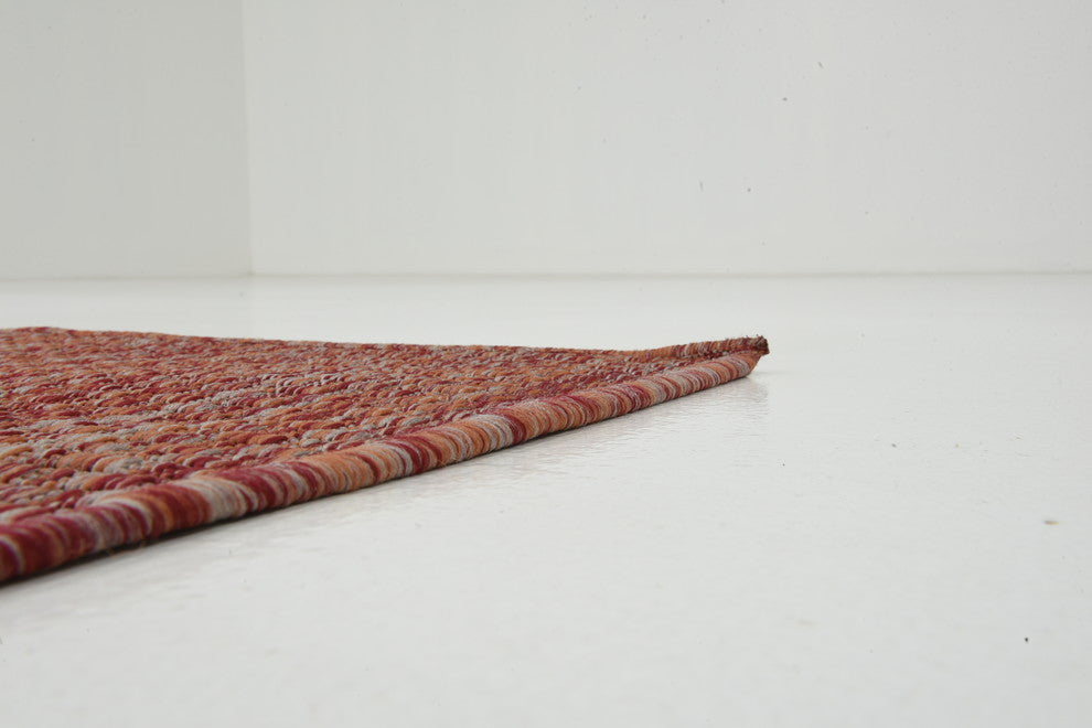 Unique Loom Rust Red Solid Outdoor 2' 0 x 6' 0 Runner Rug
