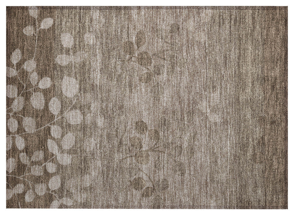 Machine Washable Indoor/Outdoor Chantille ACN1900 Taupe 1'8" x 2'6" Rug