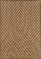 Oriental Weavers Karavia Tan/Light Tan Geometric Indoor/Outdoor Rug 8'6"X13'