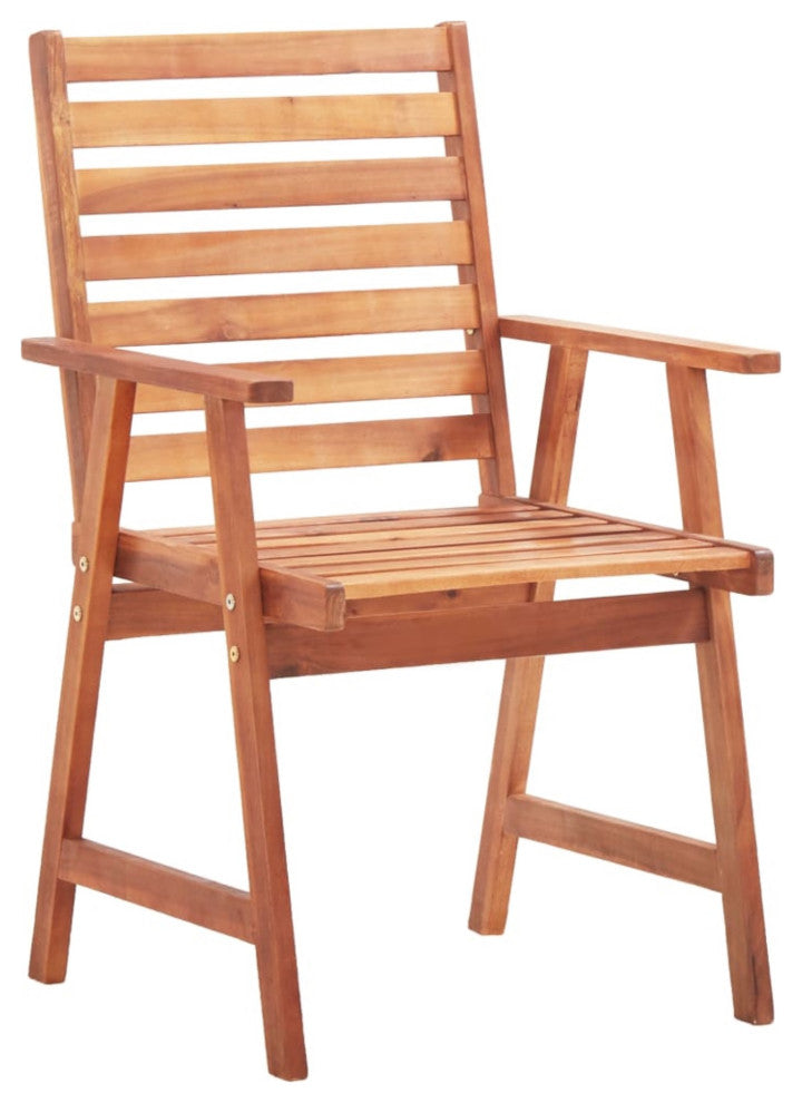 Vidaxl Outdoor Dining Chairs 6-Piece With Cushions Solid Acacia Wood