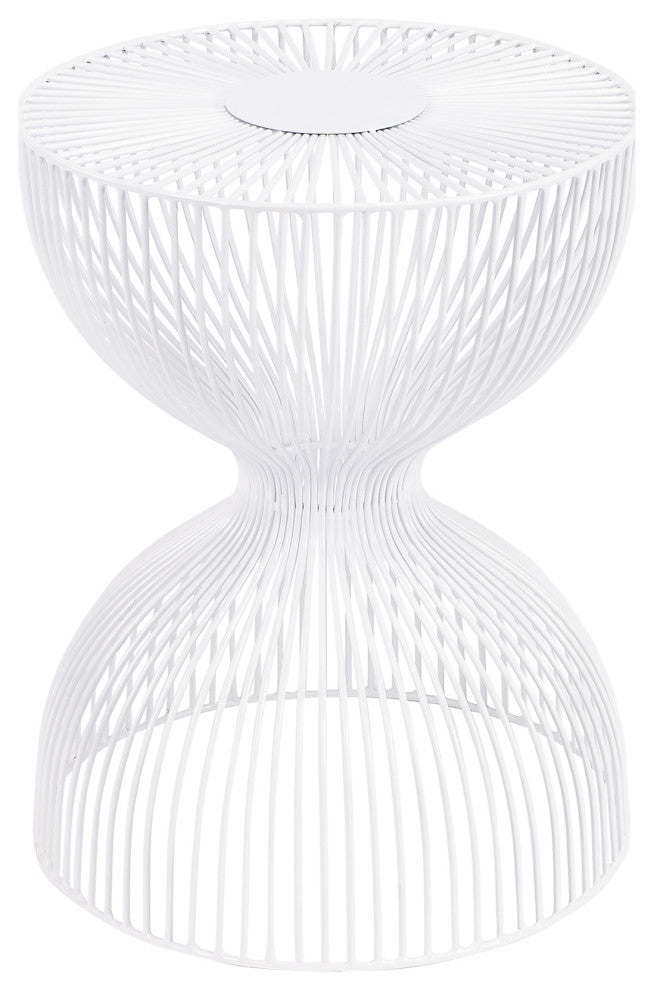 Butler Nicholas Iron Cage Bunching Table, White