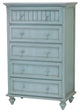 Monaco 5-Drawer Chest, Blue