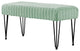 Serenta Super Mink Ottoman, Sea Foam, 46''x16''x22''