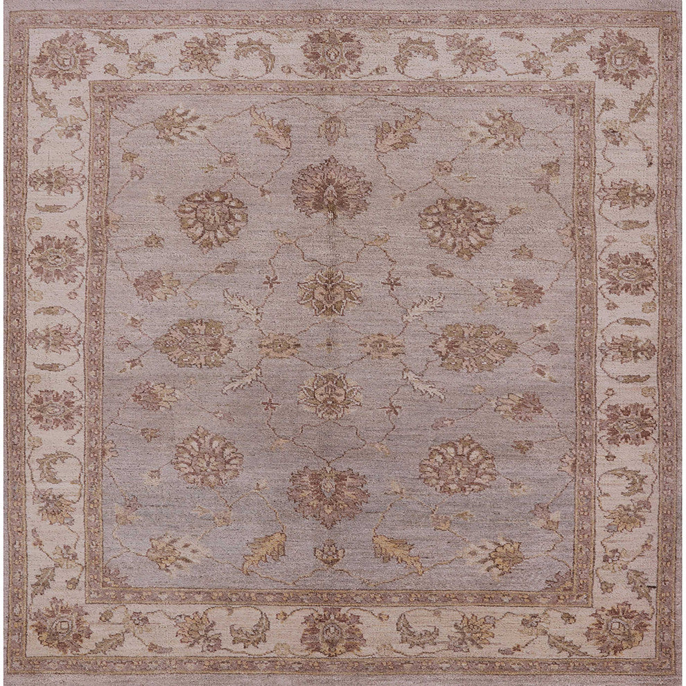 Ahgly Company Indoor Square Mid-Century Modern Area Rugs, 8' Square