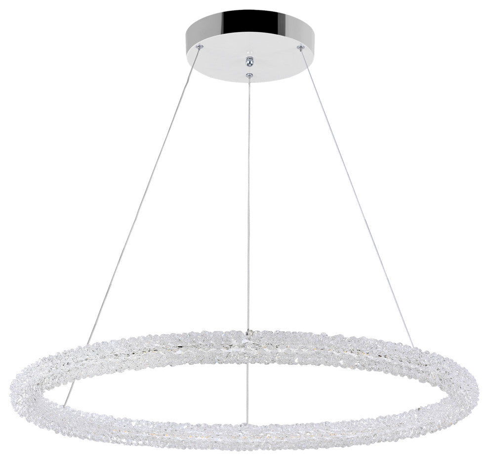 Arielle LED Chandelier With Chrome Finish