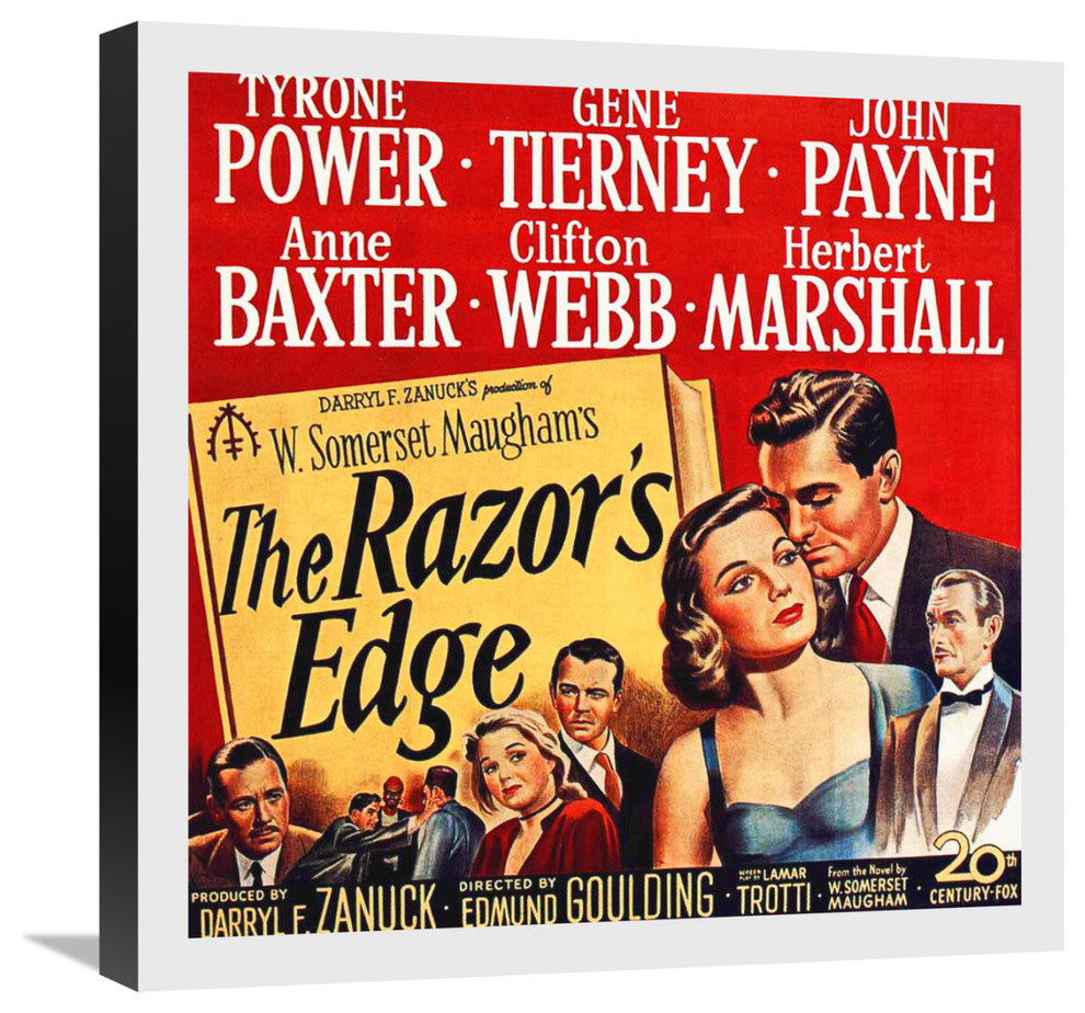 "The Razors Edge" Stretched Canvas Giclee by Hollywood Photo Archive, 22"x22"