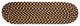 Rhody Rug Mayflower Stair Tread Rug, Natural Earth, 8"X28"