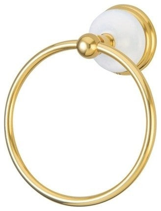 Kingston Brass Towel Ring, Polished Brass