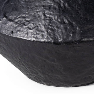 Poe Metal Vase, Black