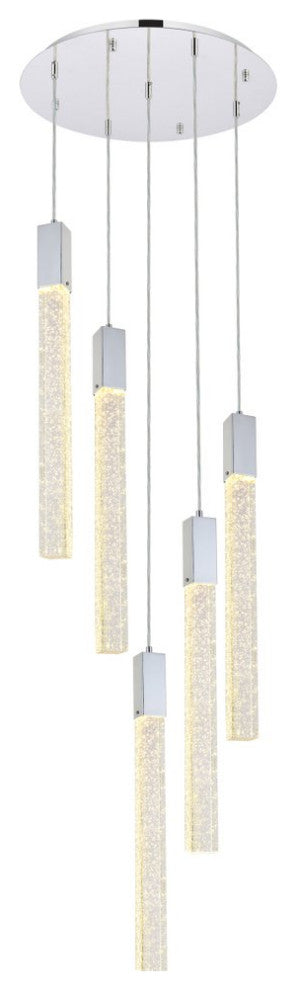 Wade 5-Light Pendant, Chrome