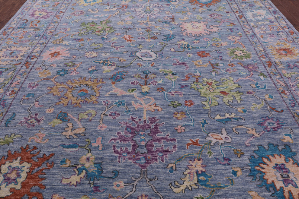 9' 11" X 13' 7" Turkish Oushak Handmade Wool Rug - Q15681
