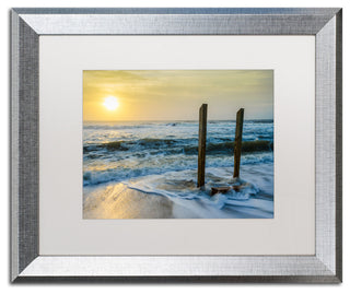 PIPA Fine Art 'Kissed by the Sea' Matted Framed Art, 20x16