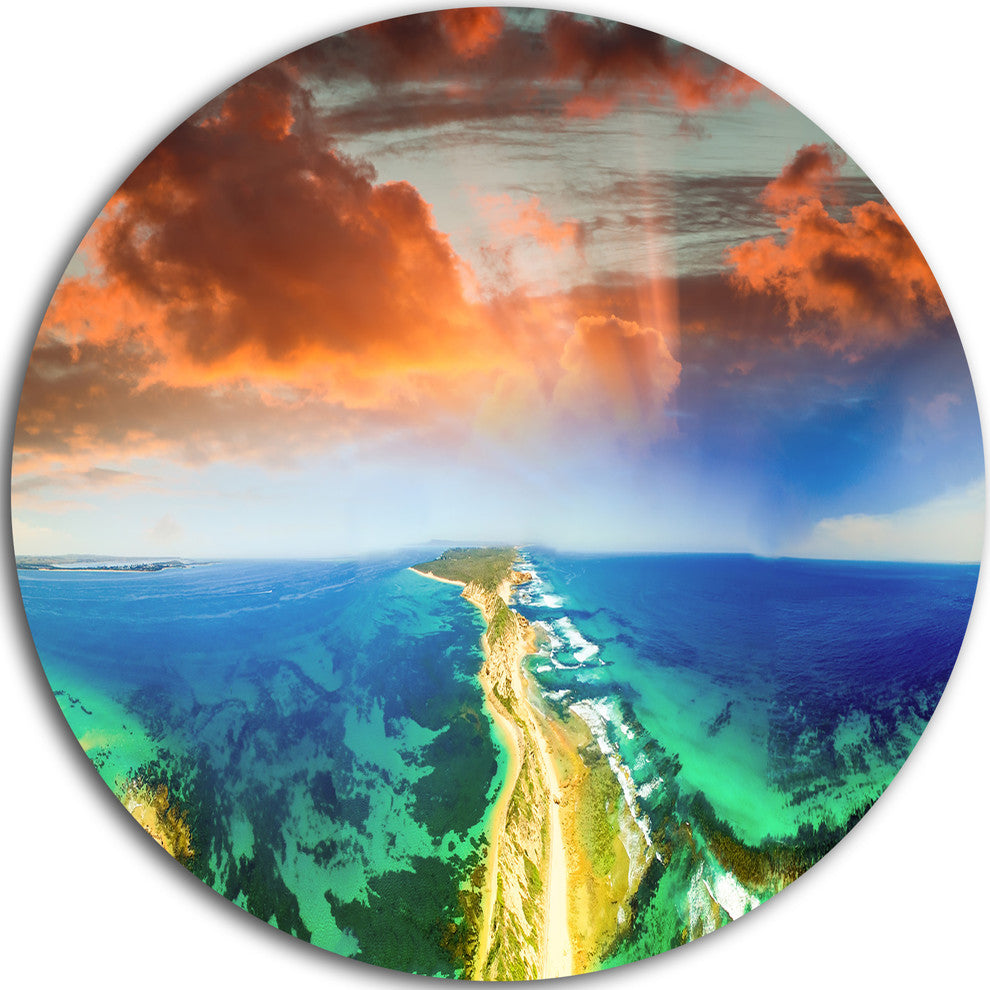 Green Fort Nepean Road From Helicopter, Landscape Disc Artwork, 11"