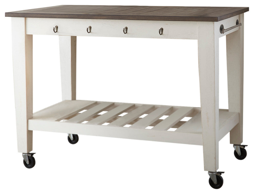 Cayla 2-Tone Kitchen Cart