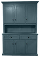 Modern Dining Hutch and Buffet, Smokey Blue