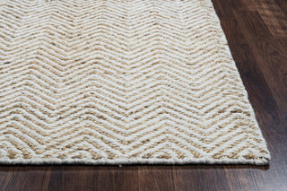 Rizzy Home Ellington EG9035 Natual Chevron Area Rug, Rectangular 3'x5'