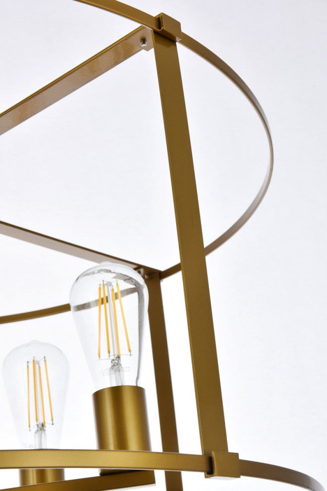 Ava 6-Light Pendant, Brass