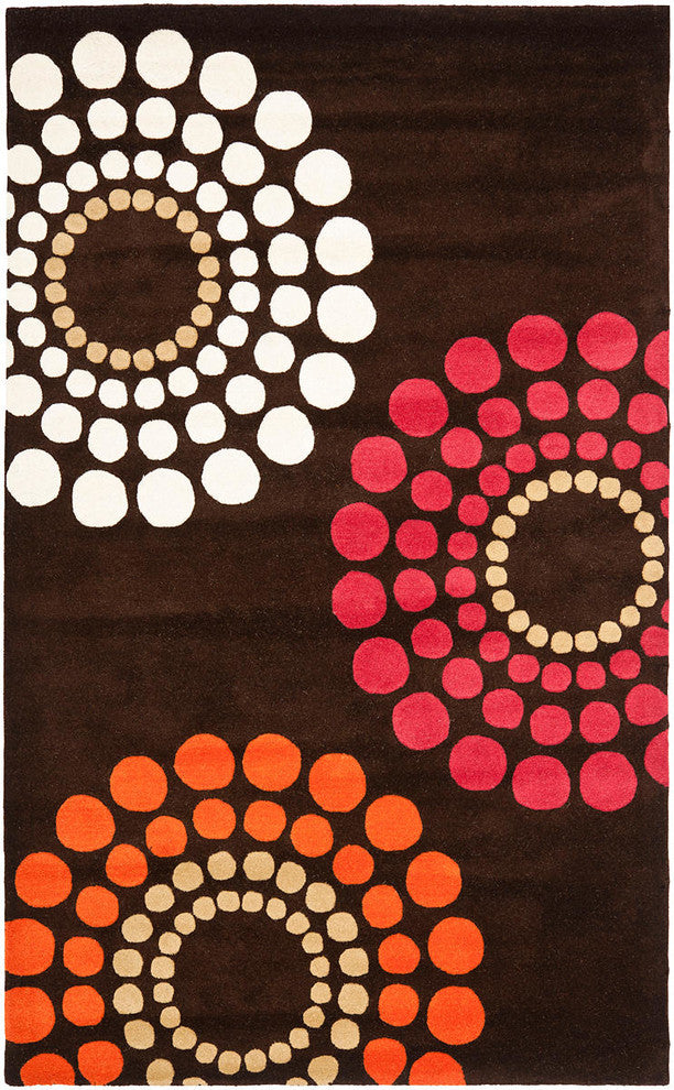 Safavieh Soho Soh788B Rug, Brown/Multi, 5'0"x8'0"