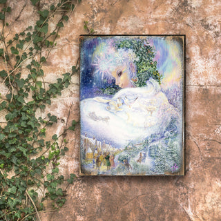 Snow queen Wall and Table Top Wooden Decor, 36x24