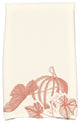 Stagecoach Holiday Floral Print Kitchen Towel, Rust