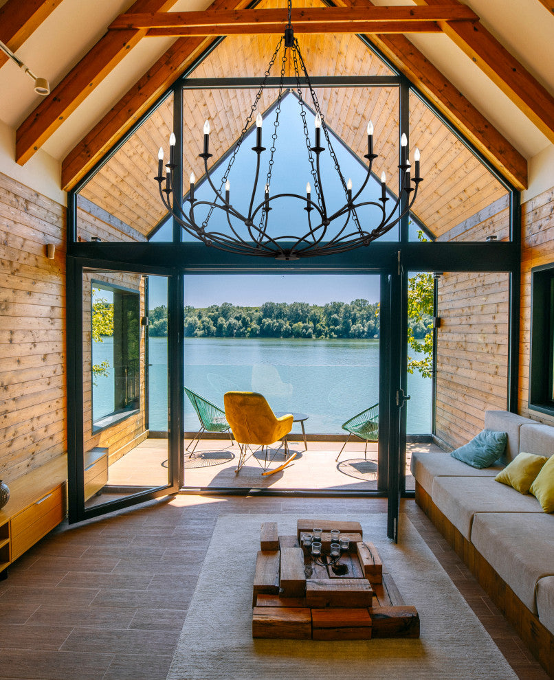 Zlite 3500-16MB 16-Light Chandelier, Matte Black