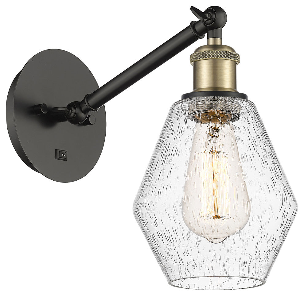 Innovations 317-1W-BAB-G654-6 1-Light Sconce, Black Antique Brass