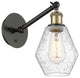 Innovations 317-1W-BAB-G654-6 1-Light Sconce, Black Antique Brass