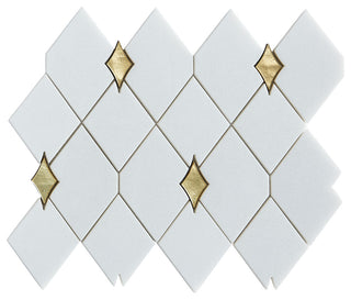 10-Pieces of Water Jet 3" x 3.5" Novelty Mosaic Wall & Floor Tile