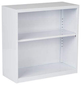 Metal Bookcase, White, Ships fully Assembled.
