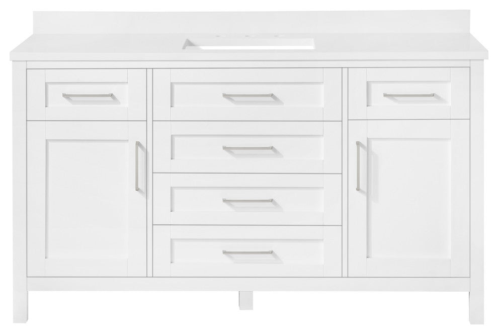 OVE Decors Tahoe II 60" Single Basin Vanity, White