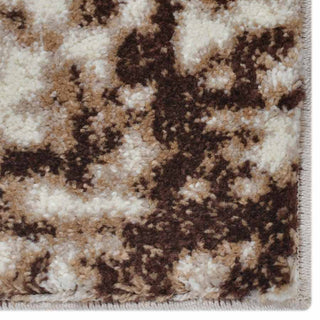 MACHINE MADE HEATSET POLYPROPYLENE AREA RUGS -Cream Color, Abstract Design, [Rectangle] 4'4''x6'4''