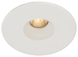WAC Lighting LEDme Miniature Round Recessed Light, 2700K Warm White, White